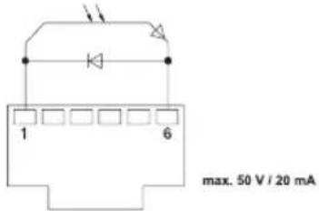 max. 50 V / 20 mA 1 6