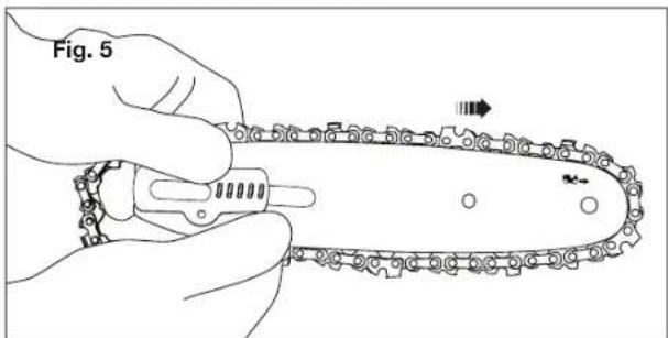 Sun Joe GTS4000E8CSCGY - Pose/remplacement du guide-chaîne et de la chaîne - 5