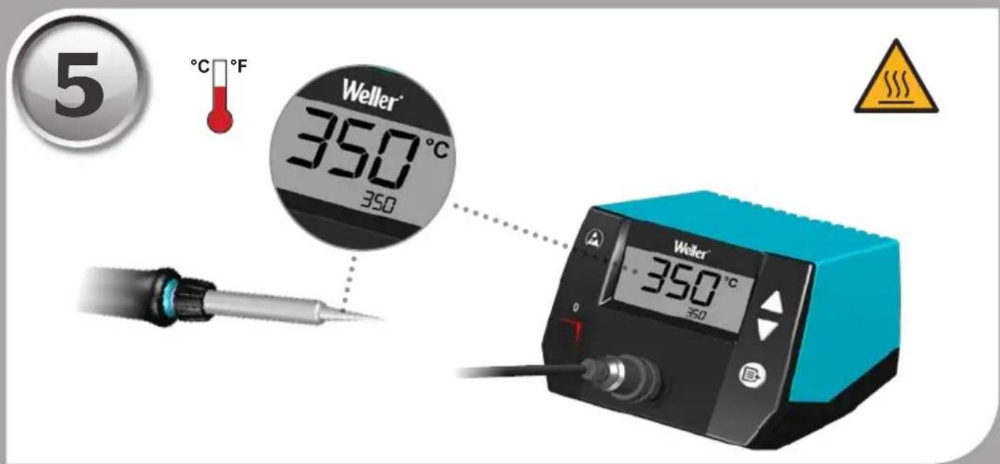 5 °C °F Weller® 350°C 350 Weller® 350°C 350