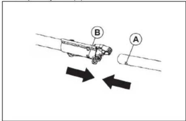 HUSQVARNA 128PS - To assemble the two-piece shaft - 2