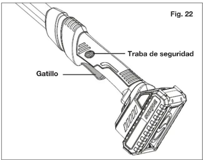 Fig. 22 Traba de seguridad Gatillo