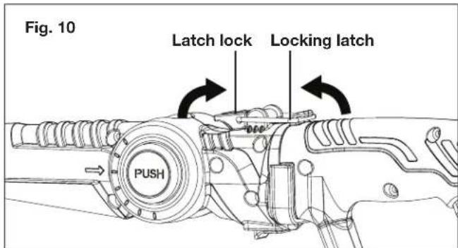 Fig. 10 Latch lock Locking latch PUSH