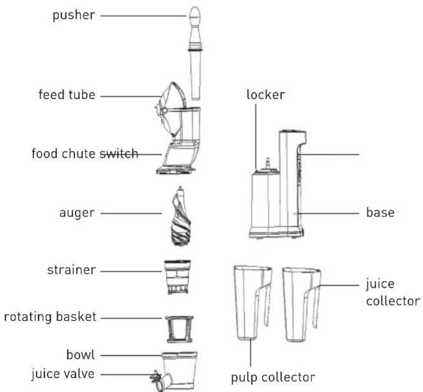 Hendi 221044 - SLOW JUICER COMPONENTS - 1
