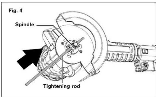 Fig. 4 Spindle Tightening rod