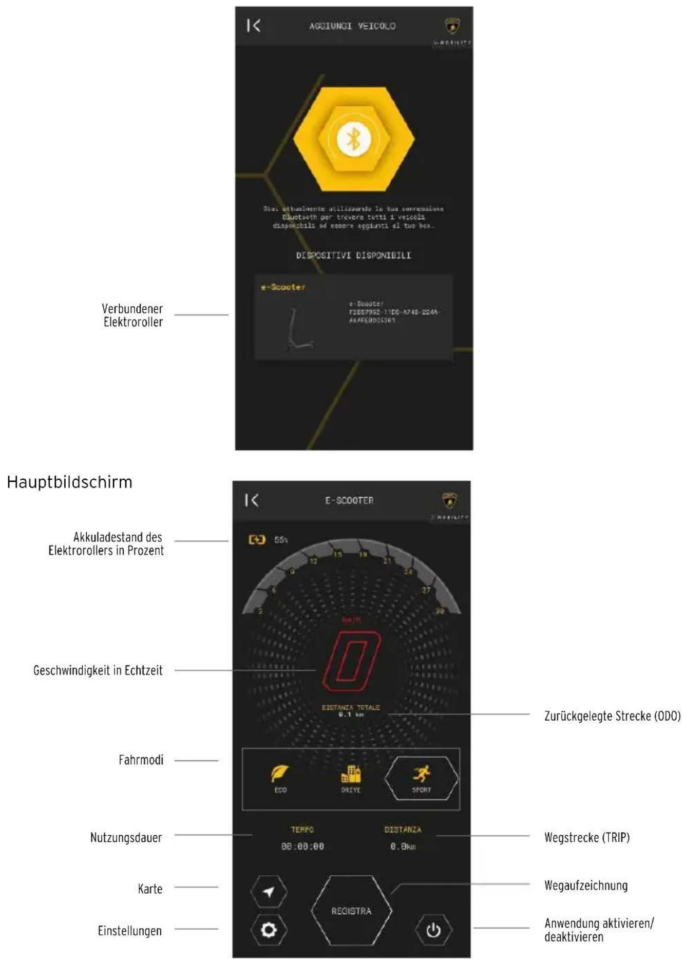 LAMBORGHINI AL1 - Was können Sie mit der AL E-MOBILITY APP machen? - 3
