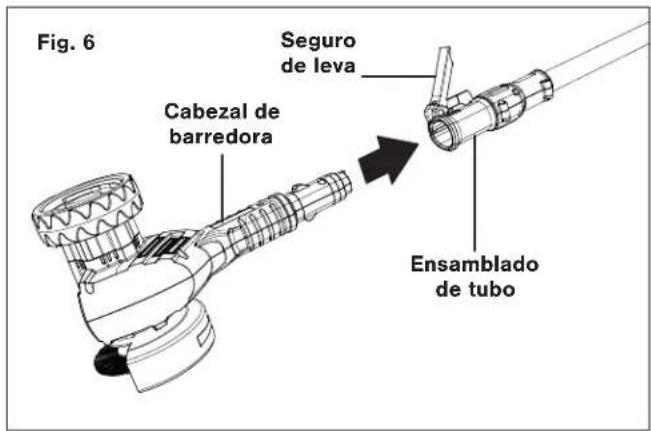 Fig. 6 Seguro de leva Cabezal de barredora Ensamblado de tubo