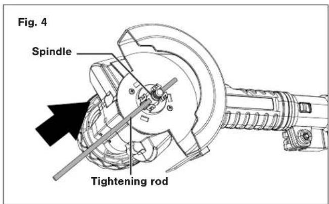 Fig. 4 Spindle Tightening rod