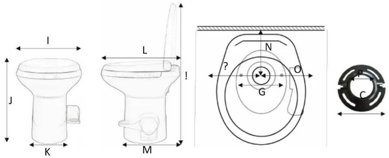 SereneLife SLCATL420 - Dimensions du produit et de montage - 1