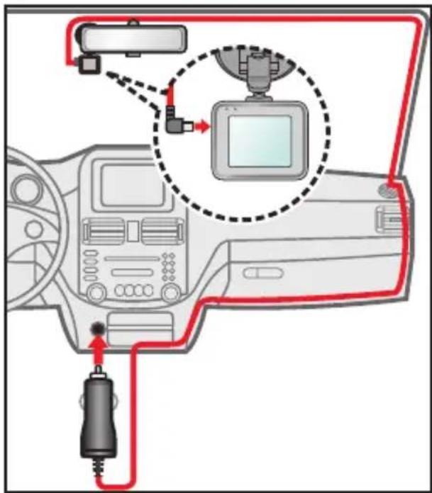 MAGELLAN MiVue 340 - Configuración de su cámina de tablero. - 2