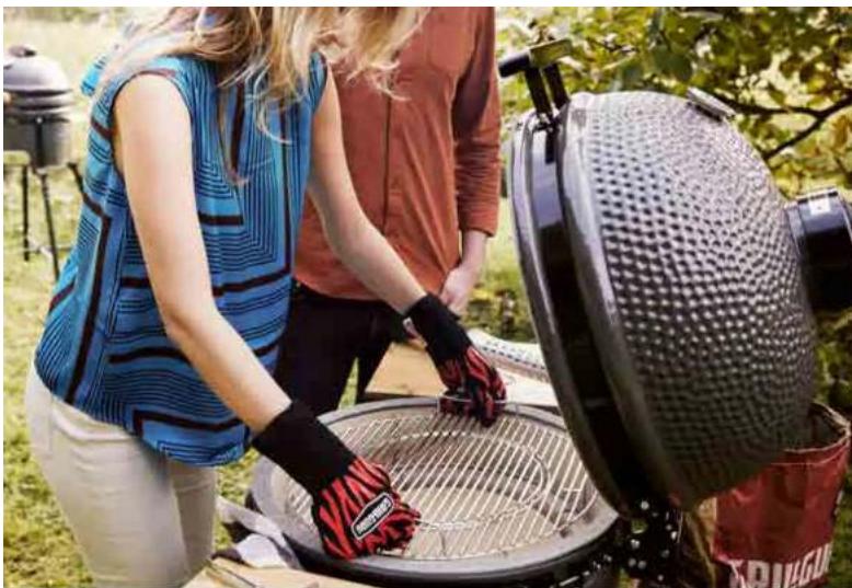 Grill Guru Kamado Original Large - Extinction et nettoyage - 3
