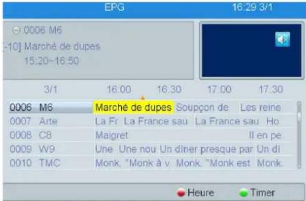 EPG 16:29 3/1 0006 M6 [10] Marché de dupes 15:20~16:50 3/1 16:00 16:30 17:00 17:30 0006 M6 Marché de dupes Soupon de Les reine 0007 Arte La Fr La France sau La France sau Ho 0008 C8 Maigret Il en pe 0009 W9 Une Une nou Un dîner presque par Un di 0010 TMC Monk. "Monk à v Monk. "Monk est Monk. Heure Timer
