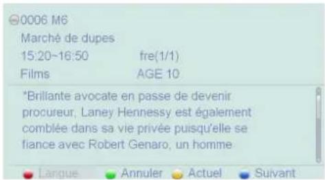 0006 M6 Marché de dupes 15:20~16:50 fre(1/1) Films AGE 10 *Brillante avocate en passe de devenir procureur, Laney Hennessy est également comblée dans sa vie privée puisqu'elle se fiance avec Robert Genaro, un homme