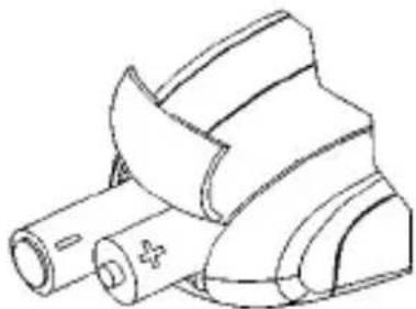 Cherry ProMouse M8800 - Inserting the batteries into the mouse - 3