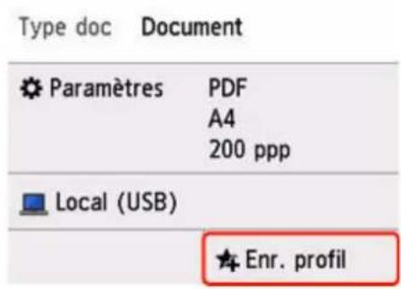 CANON MAXIFY GX4050 - Enregistrement du paramètre - 2