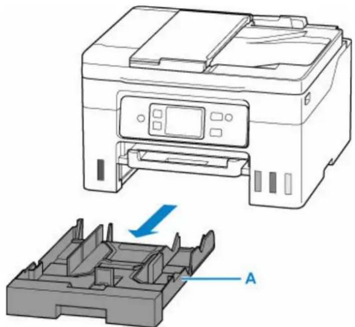CANON MAXIFY GX4050 - Retirez la cassette (a) de l'imprimante. - 1