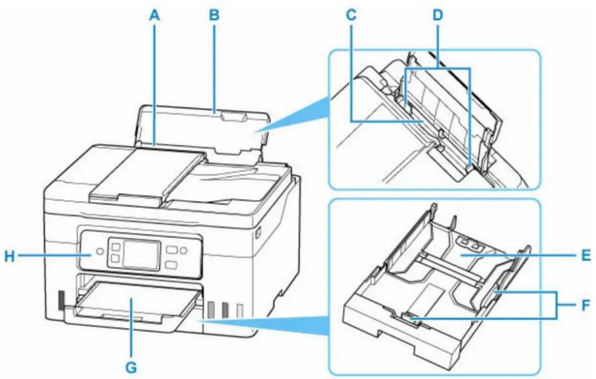 CANON MAXIFY GX4050 - Principaux composants - 1