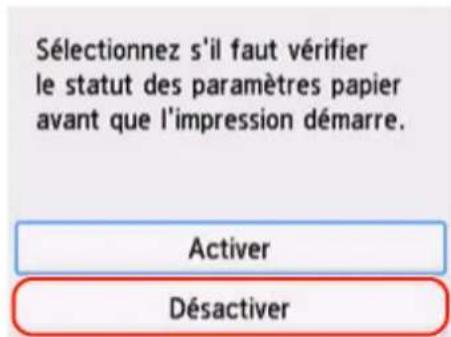 CANON MAXIFY GX4050 - Désactiver les notifications pour l'erreur 2114 - 5