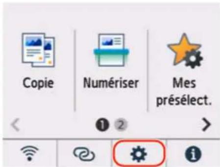 CANON MAXIFY GX4050 - Désactiver les notifications pour l'erreur 2110 - 2