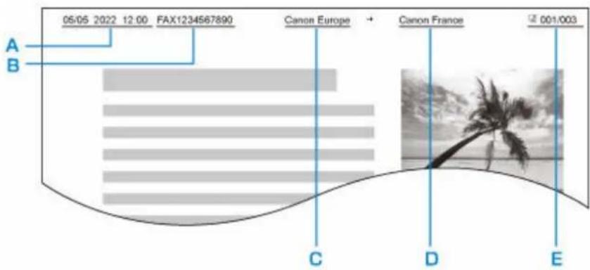 CANON MAXIFY GX4050 - Définition des informations sur l'expéditeur - 1