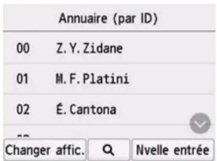 CANON MAXIFY GX4050 - Enregistrement de destinataires dans une composition groupe - 1