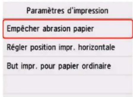 CANON MAXIFY GX4050 - Modification des paramètres à partir du panneau de contrôle - 2