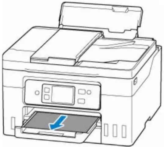 CANON MAXIFY GX4050 - Retrait du papier coincé au niveau de la fente d'éjection du papier - 1