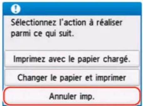 CANON MAXIFY GX4050 - Sélectionnez annuler imp..2. - 1