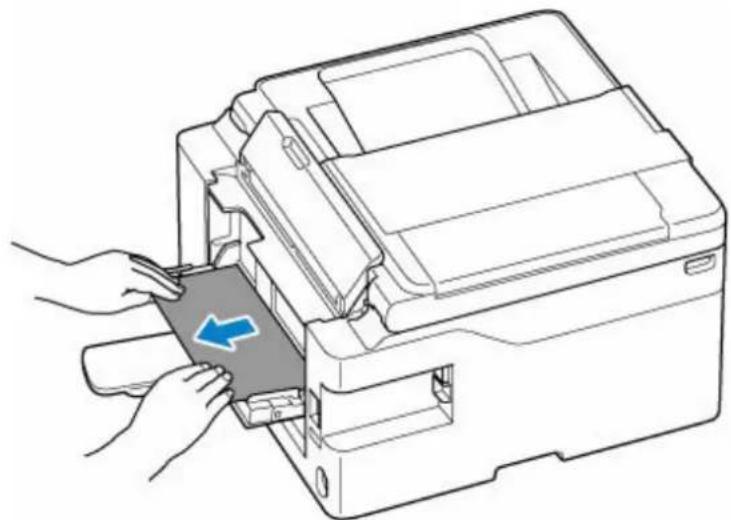 CANON MAXIFY GX4050 - Retrait du papier coincé au niveau de la fente d'alimentation du réceptacle plat arrêté - 1