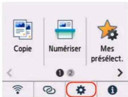 CANON MAXIFY GX4050 - Désactiver les notifications pour l'erreur 2113 - 1