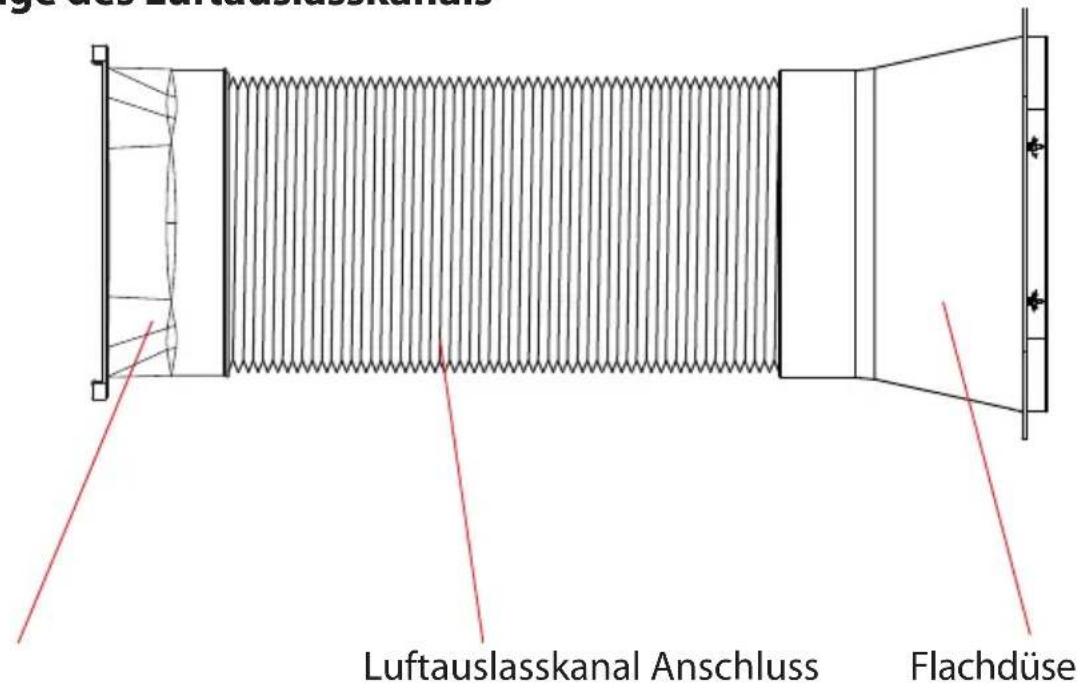 SereneLife SLPAC105W - Montage des Luftauslasskanals - 1
