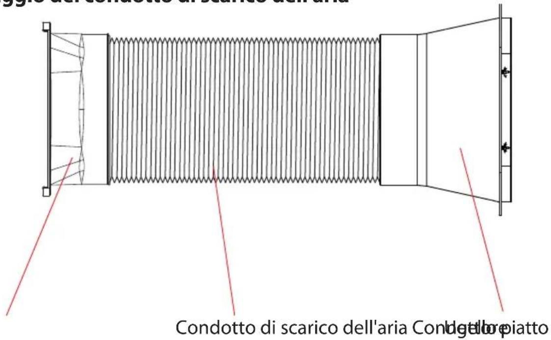 SereneLife SLPAC105W - Montaggio del condotto di scarico dell'aria - 1