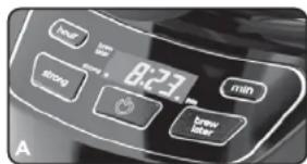BLACK & DECKER SneakACup CM1110 - Ajuste del Reloj Digital - 1