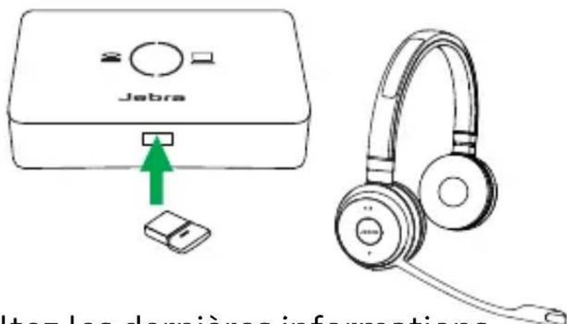 JABRA Link 950 - Micro-casque sans fil avec adaptateur bluetooth jabra - 1