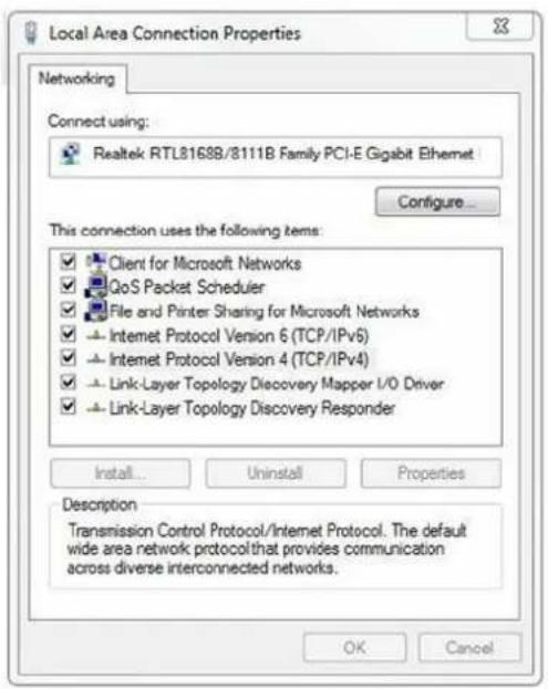 LEVELONE GTL2661 - Haga doble clic en Protocolo de Internet 4 (TCP/IPv4); - 1