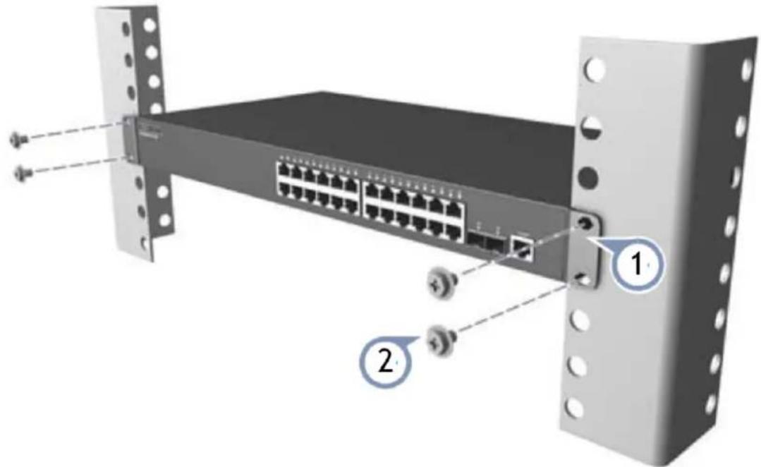 LEVELONE GTP5271 - ■ Installazione su rack - 1