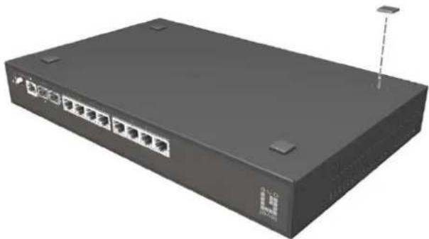 LEVELONE GEP1051 - ■ Installing the Switch on a Desktop - 1