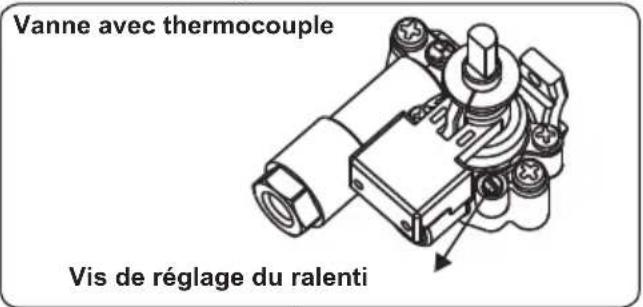 CONTINENTAL EDISON CECTG4VB1 - Réglage de la position réduite de la flamme - 1