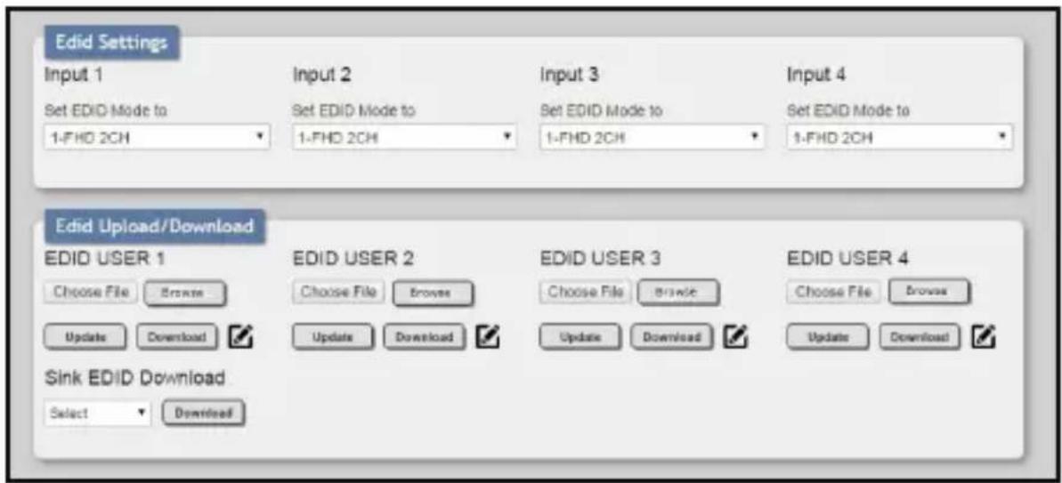 StarTech.com VS424HD4K60 - EDID設定の選択 - 1