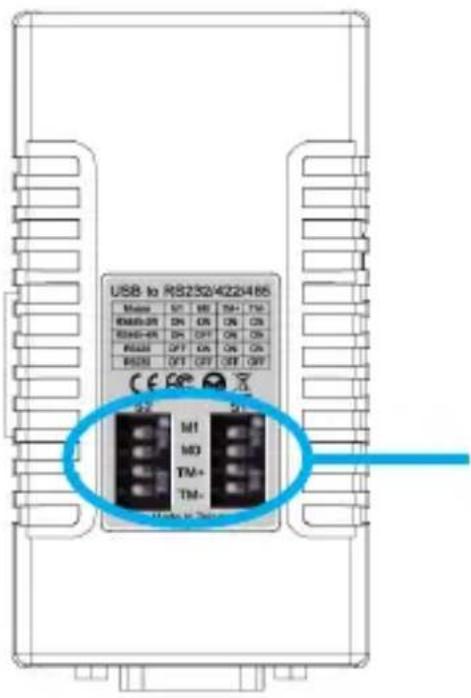StarTech.com ICUSB2324852 - Réglages commutateur DIP - 1