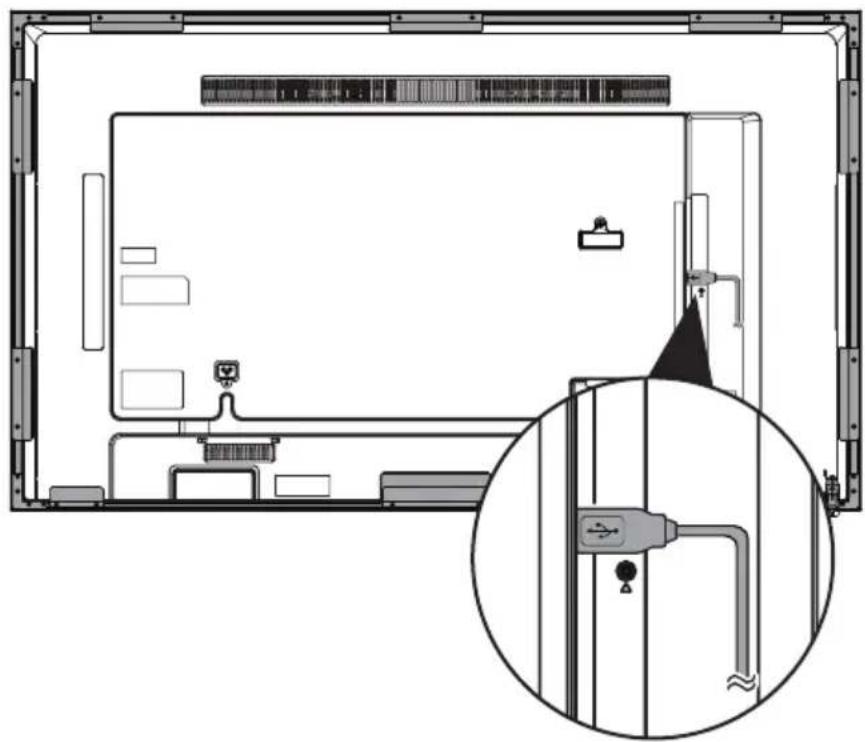 LG KTT55E - Branchement du câble USB touch - 2