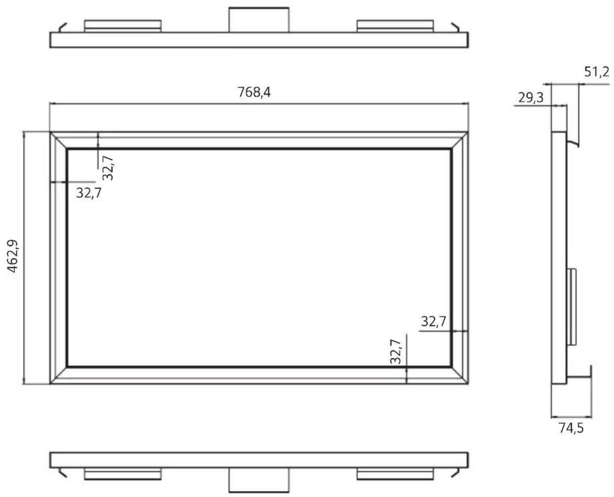 LG KTT55E - Dimensions du produit - 1