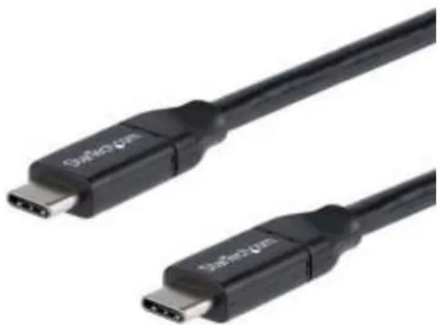StarTech.com USB2C5C3M - Câble usb-c vers usb-c avec power delivery 5A de 3 m - USB 2.0 - noir - 1
