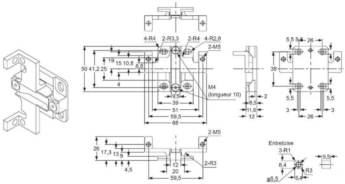 PANASONIC SF4B - Étrier de montage bord à bord (MS-SFB-3) - 1