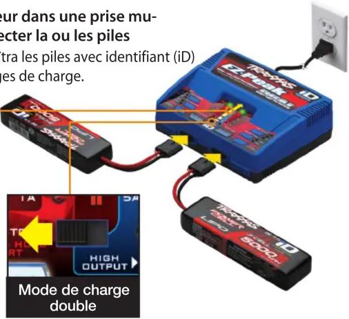 Traxxas EZPeak Dual - Charger les piles lipo avec identifiant (id) de traxxas - 2