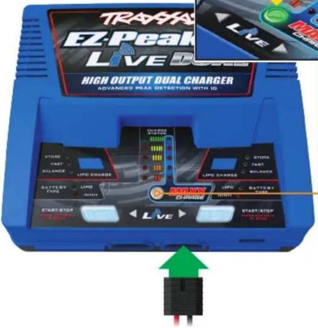 Traxxas EZPeak Live Dual - Charger les batteries avec identifiant (id) traxxas à l'aide de la fonction de charge maximale (MAXX) - 2