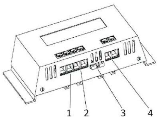 IVT MPPTplus+ 30A - Aansluitelementen en indicatoren - 1