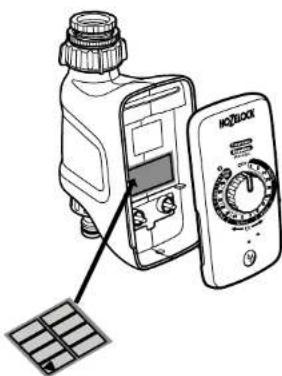 HOZELOCK Select Controller 2220 - Etiquette de selection des programmes - 1