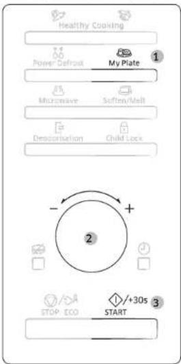 SAMSUNG MS28B303TAK - Utilisation des fonctions mon plat - 1