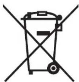 Symbol of a trash bin crossed with two diagonal lines, representing no waste or discharge (no text or labels)