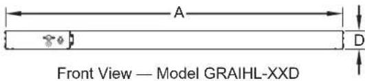 A Front View — Model GRAIHL-XXD